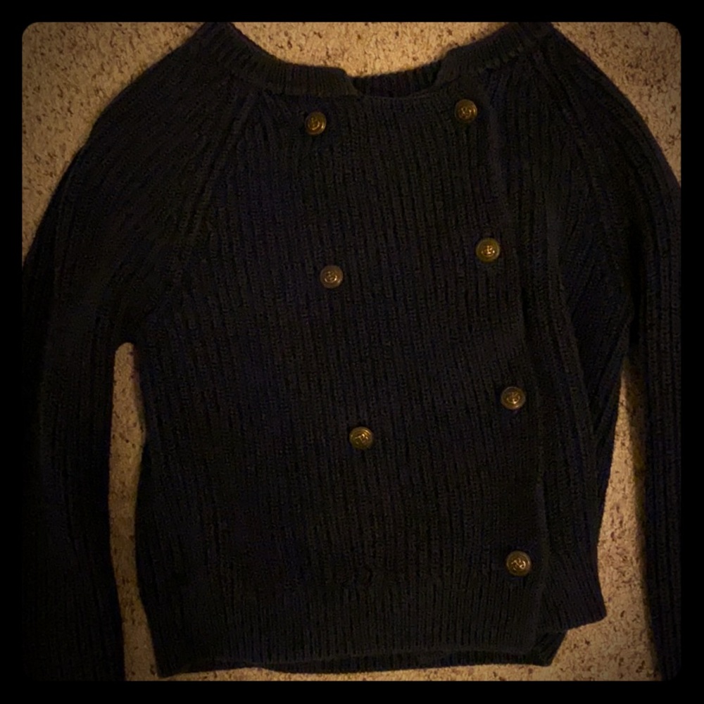 Gap sweater with anchor buttons